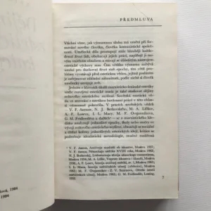 Dějiny estetických kategorií, A. F. Losev, V. P. Šestakov