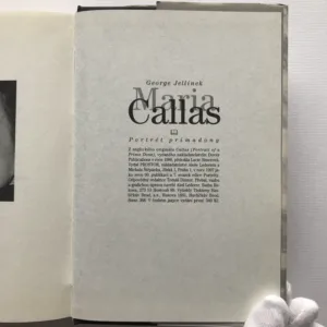 Maria Callas (Portrét primadony), George Jellinek