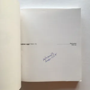 Arte inglese oggi 1960-76 (podpis Jaroslav Borovička)