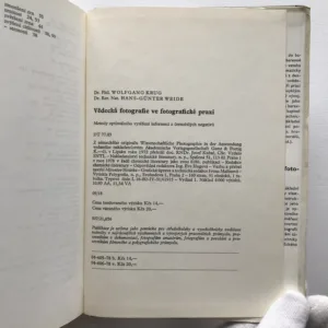 Vědecká fotografie ve fotografické praxi (Metody optimálního vytěžení informací z černobílých negativů), Wolfgang Krug, Hans-Günter Weide