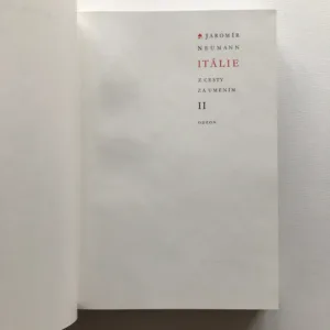 Itálie (Z cesty za uměním) 1+2, Jaromír Neumann