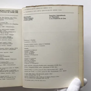 Mezinárodní výstava ilustrace a knižní grafiky – V. Bienále užité grafiky Brno 1972, J. Hlušička, K. Holešovský, kolektiv autorů
