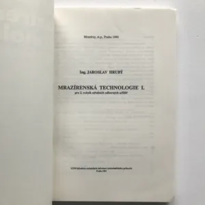 Mrazírenská technologie pro 2. ročník středních odborných učilišť, Jaroslav Hrubý