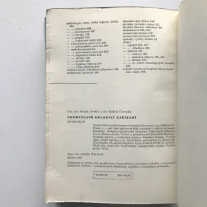 Průmyslová chladicí zařízení, Zdeněk Dvořák, Oldřich Červenka