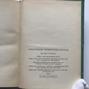 Efektivnost technického rozvoje, Jan Hon, kolektiv autorů