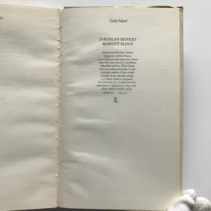 Morový sloup, Jaroslav Seifert, František Tichý