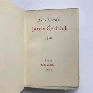 Jaro v Čechách, Arne Novák