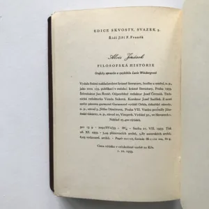 Filosofská historie, Alois Jirásek