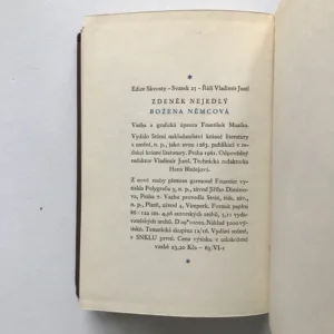 Božena Němcová, Zdeněk Nejedlý