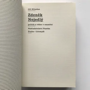 Zdeněk Nejedlý, politik a vědec v osamění, Jiří Křesťan