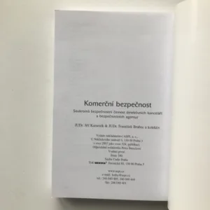 Komerční bezpečnost (Soukromá bezpečnostní činnost detektivních kanceláří a bezpečnostních agentur), Jiří Kameník, František Brabec