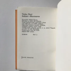 Setkání s Minotaurem (Lyrika 1963-1967), Václav Renč