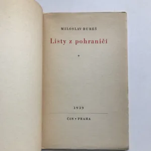 Listy z pohraničí, Miloslav Bureš