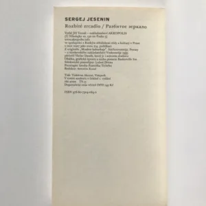 Rozbité zrcadlo / Razbitoje zerkalo, Sergej Jesenin