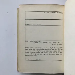 Smrt a zrození mladého muže a jiné příběhy, Ivo Fleischmann