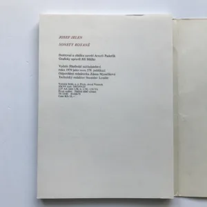 Sonety Roxaně, Josef Jelen, Arnošt Paderlík