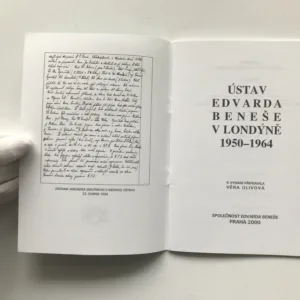 Ústav Edvarda Beneše v Londýně 1950-1964, Věra Olivová