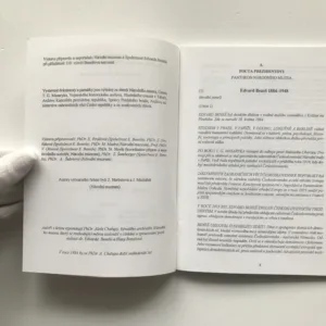 Katalog výstavy k poctě prezidenta Edvarda Beneše