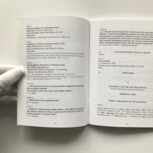 Katalog výstavy k poctě prezidenta Edvarda Beneše