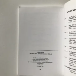 Vila Edvarda Beneše v Sezimově Ústí, Věra Olivová