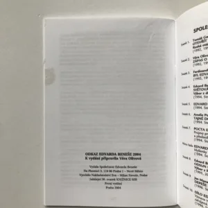 Odkaz Edvarda Beneše 2004, Věra Olivová