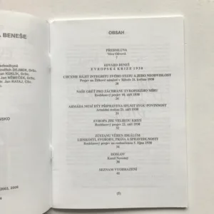 Evropská krize 1938 (Pět projevů), Edvard Beneš