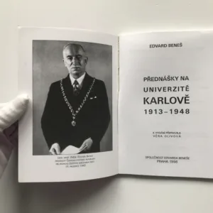 Přednášky na Univerzitě Karlově 1913-1948, Edvard Beneš
