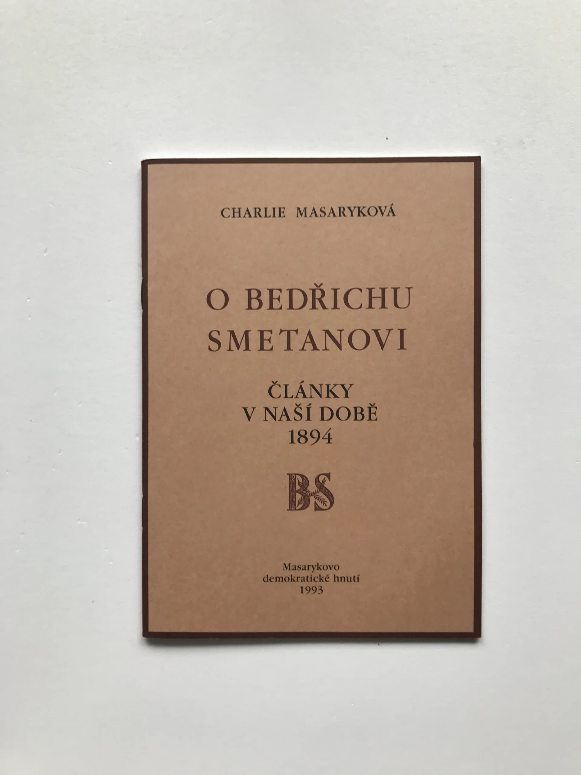 O Bedřichu Smetanovi, Charlotta G. Masaryková
