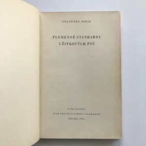 Plemenné standardy užitkových psů, František Horák