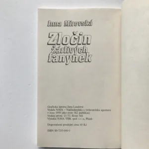 Zločin žárlivých fanynek, Inna Mirovská