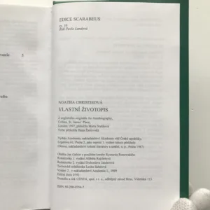 Vlastní životopis, Agatha Christie