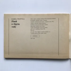 Píseň o třpytu vody (Verše a scénická meditace Jana Pavla II.), Jan Pavel II., Karol Wojtyla