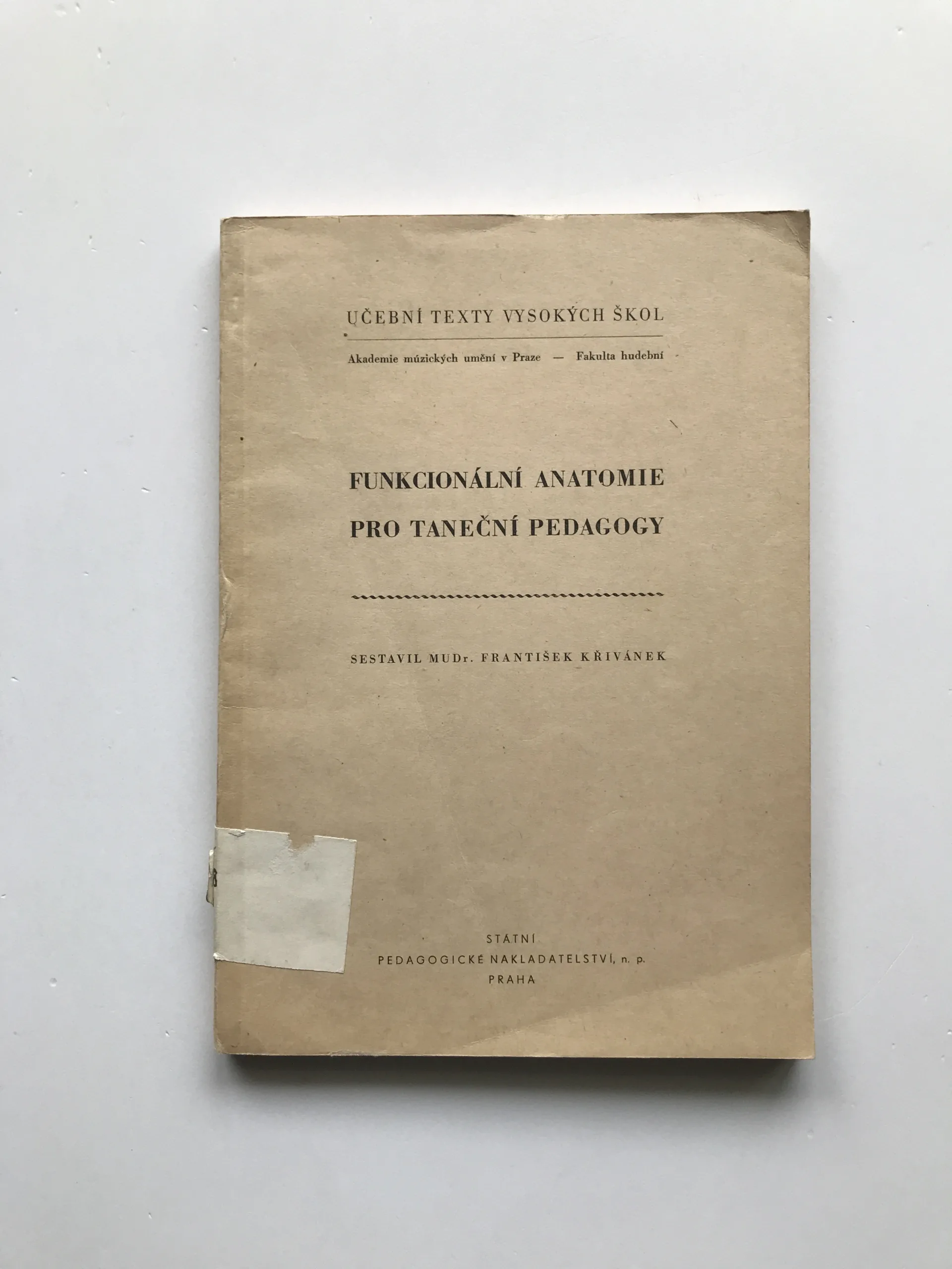 Funkcionální anatomie pro taneční pedagogy, František Křivánek