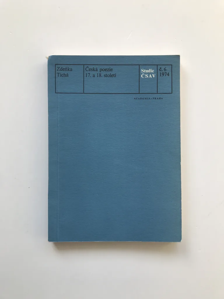 Česká poezie 17. a 18. století, Zdeňka Tichá