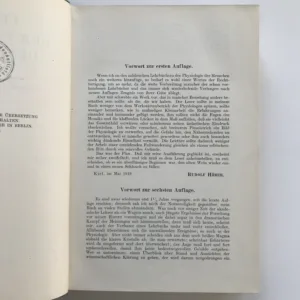 Lehrbuch der Physiologie des Menschen, Rudolf Höber
