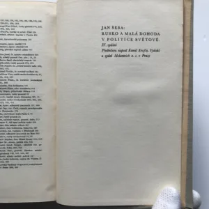 Rusko a Malá dohoda v politice světové, Jan Šeba, Kamil Krofta