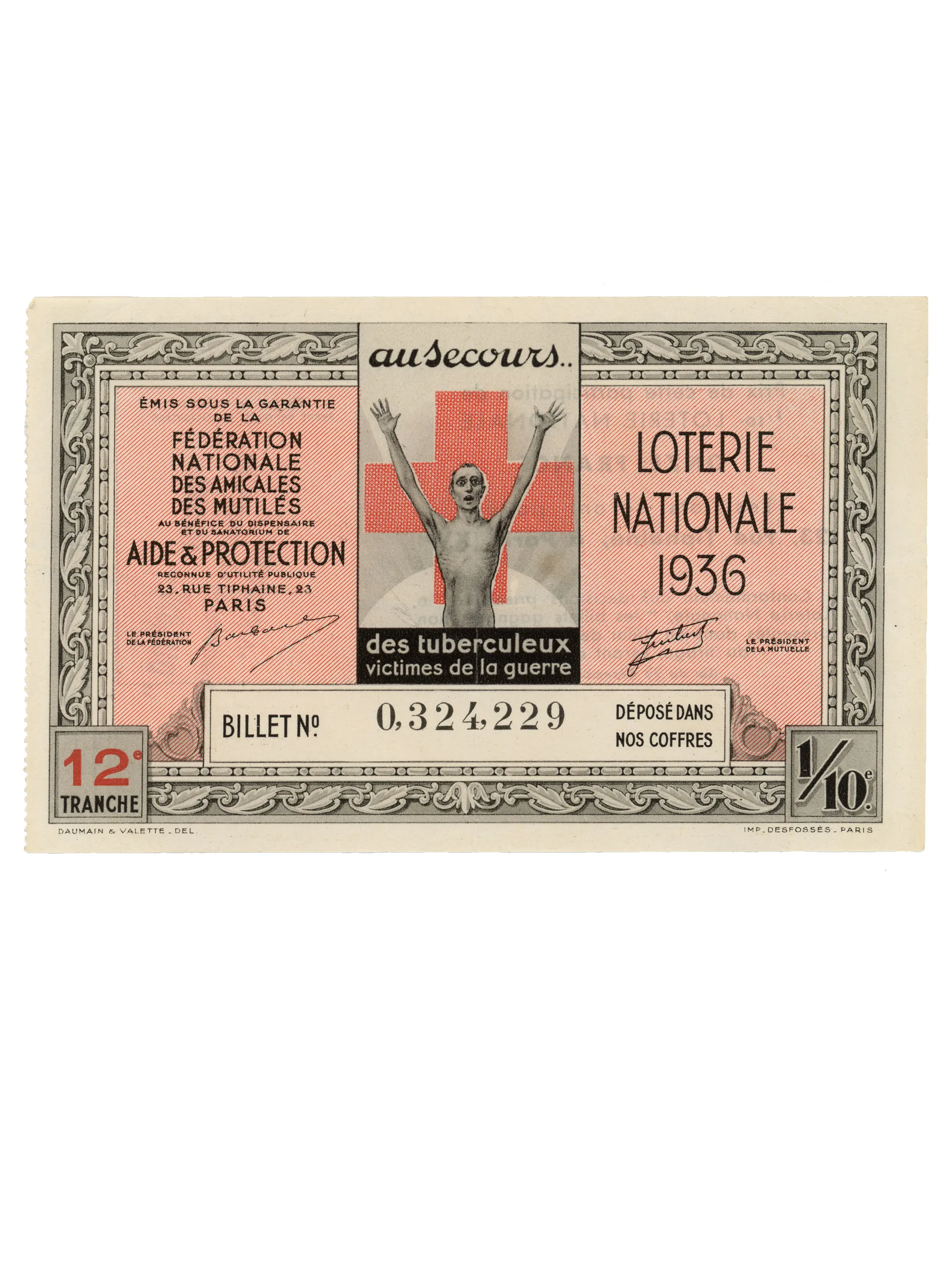 Loterie nationale 1936 (los)