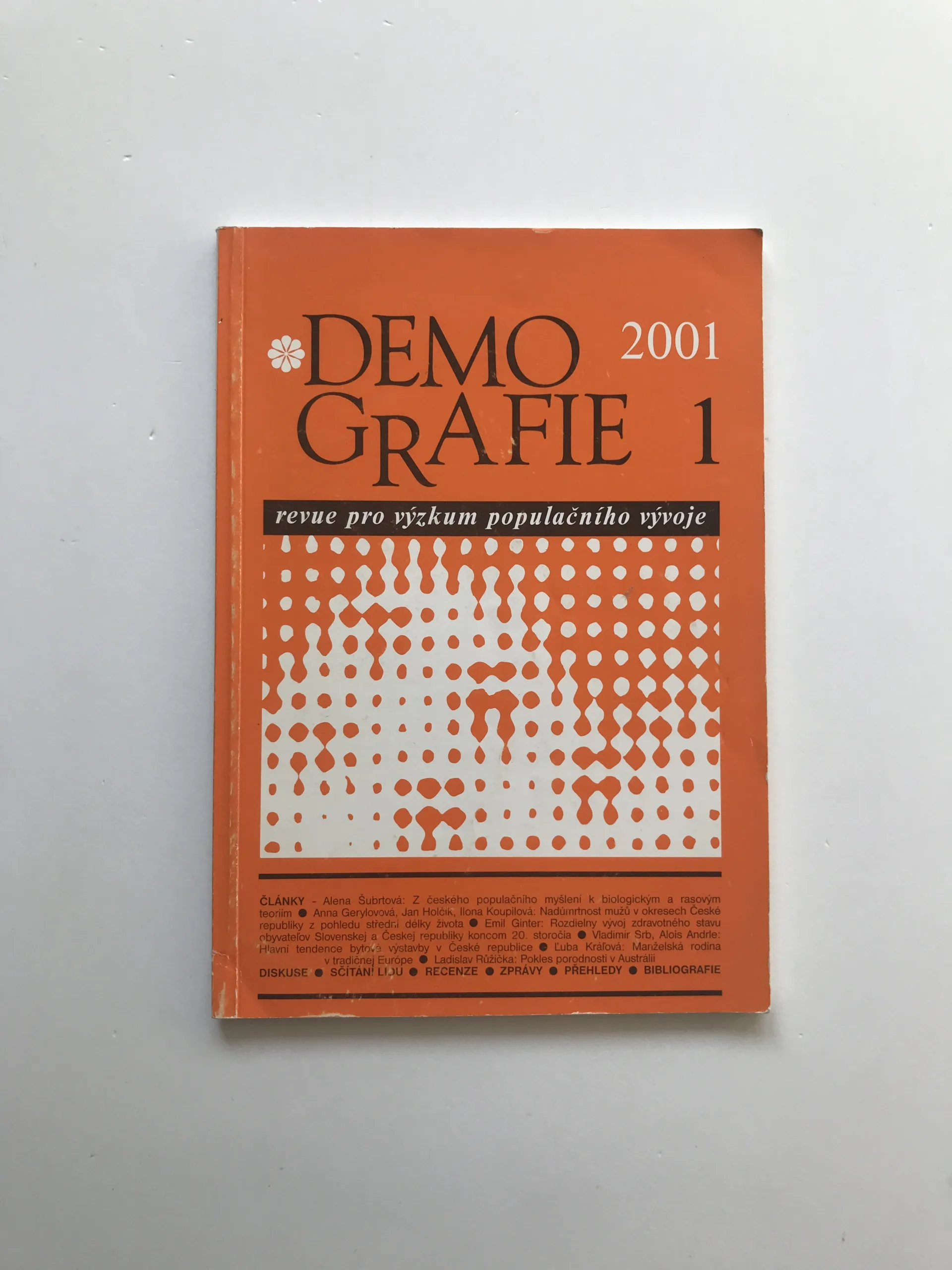 Demografie 2001/1 (Revue pro výzkum populačního vývoje), Jiřina Růžková, kolektiv autorů