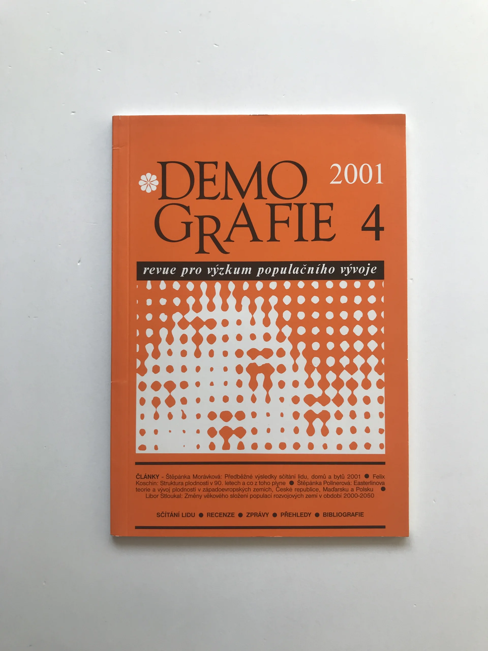 Demografie 2001/4 (Revue pro výzkum populačního vývoje), Jiřina Růžková, kolektiv autorů