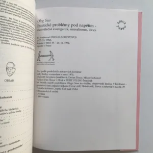 Estetické problémy pod napětím – Meziválečná avantgarda, surrealismus, levice, Oleg Sus, Jan Steklík