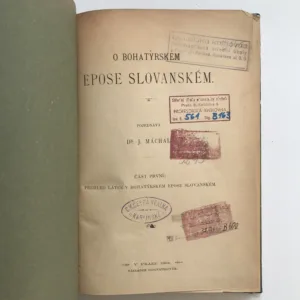 O bohatýrském epose slovanském (Část první: Přehled látek v bohatýrském epose slovanském), Jan Máchal
