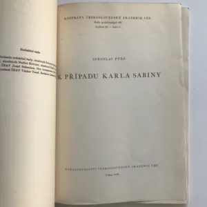 K případu Karla Sabiny, Jaroslav Purš