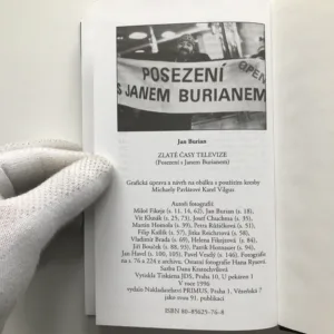 Zlaté časy televize – Posezení s Janem Burianem (podpis autora), Jan Burian