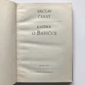 Knížka o Babičce, Václav Černý
