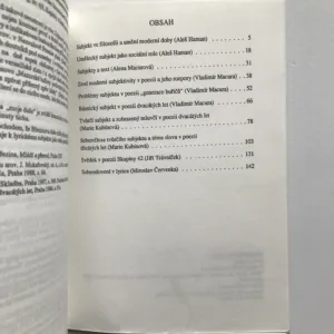 Proměny subjektu 1+2, Daniela Hodrová, kolektiv autorů