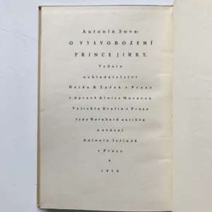 O vysvobození prince Jirky, Antonín Sova