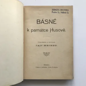 Básně k památce Husově / Miscelly / Vodňátka, Jan Hejret, Gustav Dörfl, Charles Kingsley