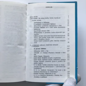 Česká inteligence a protifašistická fronta (K bojům a svazkům třicátých let), Květa Hyršlová