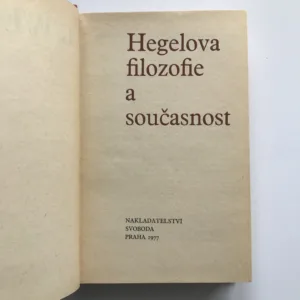 Hegelova filozofie a současnost, kolektiv autorů