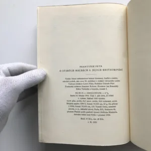 O starých malbách a jejich restaurování, František Petr